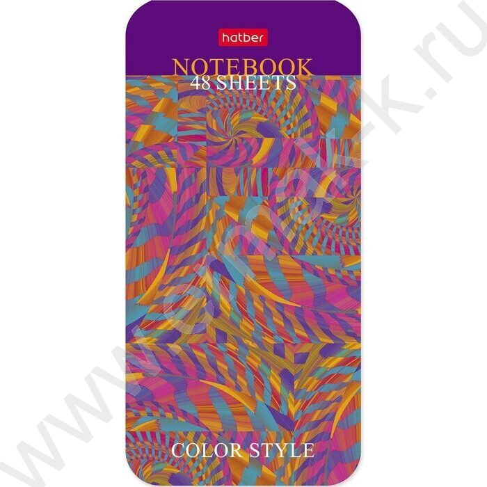 Блокнот  48л А6 "Color style" /линейка /фигурная высечка /4вида | Фото 3