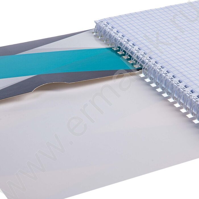 Тетрадь 100л клетка/спираль/карман "WorkBook" /лак/ | Фото 4