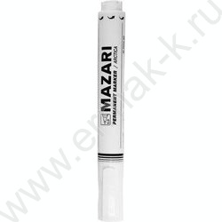 Маркер перм. /белый/ 2мм круг Arctica перезаправляемый | Фото 2