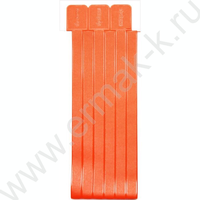 Закладки-ляссе самоклеящиеся оранжевые /упаковка 6шт/ | Фото 2