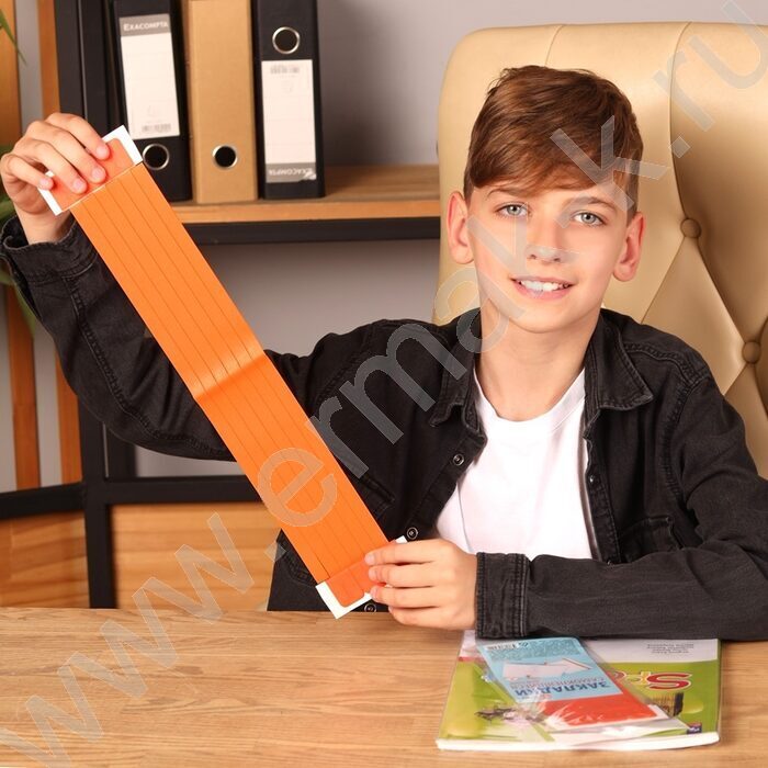 Закладки-ляссе самоклеящиеся оранжевые /упаковка 6шт/ | Фото 5