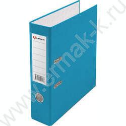 Файл 80мм PP собранный метал.окантовка голубой с карманом | Фото 1