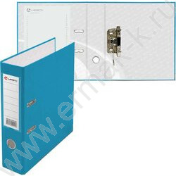 Файл 80мм PP собранный метал.окантовка голубой с карманом | Фото 2