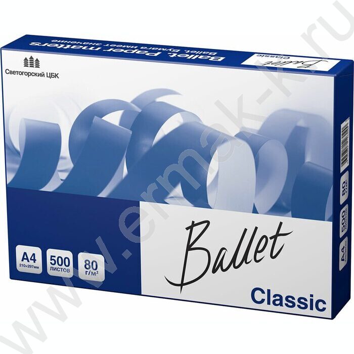 Бумага А4 "BALLET CLASSIC" 500л 80г/мкв 96%бел | Фото 1