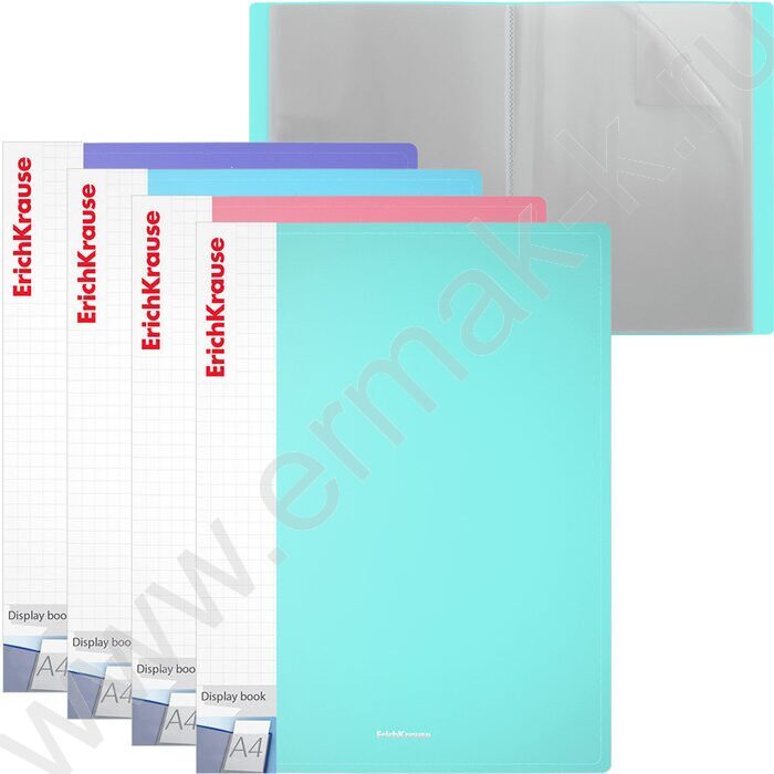 Папка  20 файлов Diagonal Pastel /карман на корешке /ассорти | Фото 1