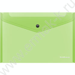 Папка-конверт на кнопке B5 Glossy Neon полупрозрач. /ассорти | Фото 4