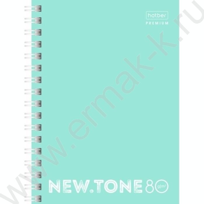 Зап. книжка  80л А6 спираль /глянц.лам. /перфорация "NEWtone PASTEL Мята" | Фото 1
