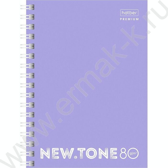 Зап. книжка  80л А6 спираль /глянц.лам. /перфорация "NEWtone PASTEL Лаванда" | Фото 1