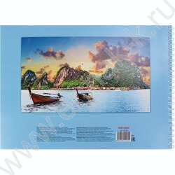 Альбом д/рисования-спираль 40л "Лодки на воде" | Фото 3